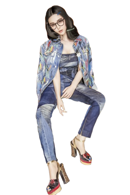 Fan Bingbing Transparent Png (white, gray, lavender, black, silver)