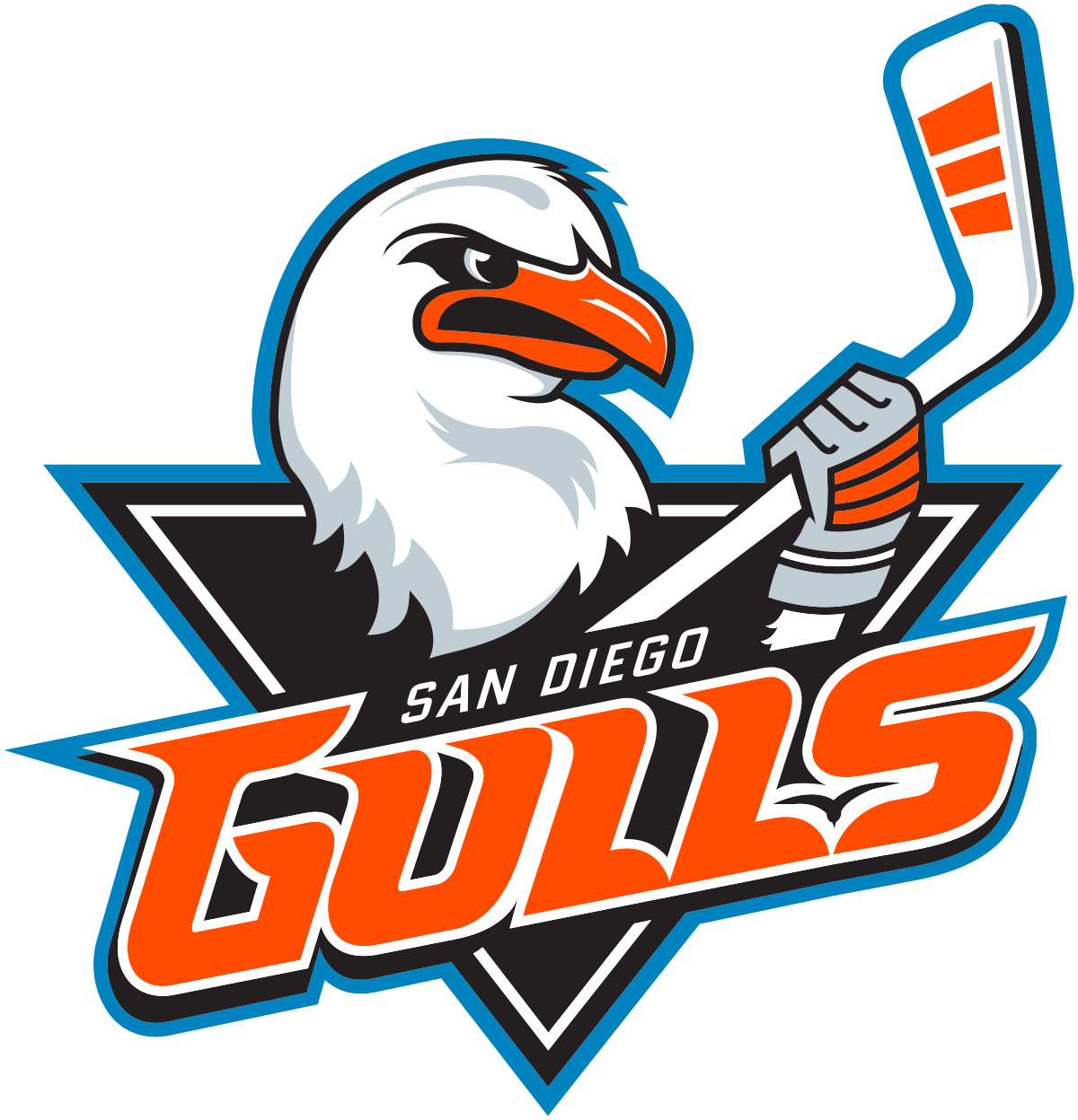 San Diego Gulls Png File (black, chocolate, white)