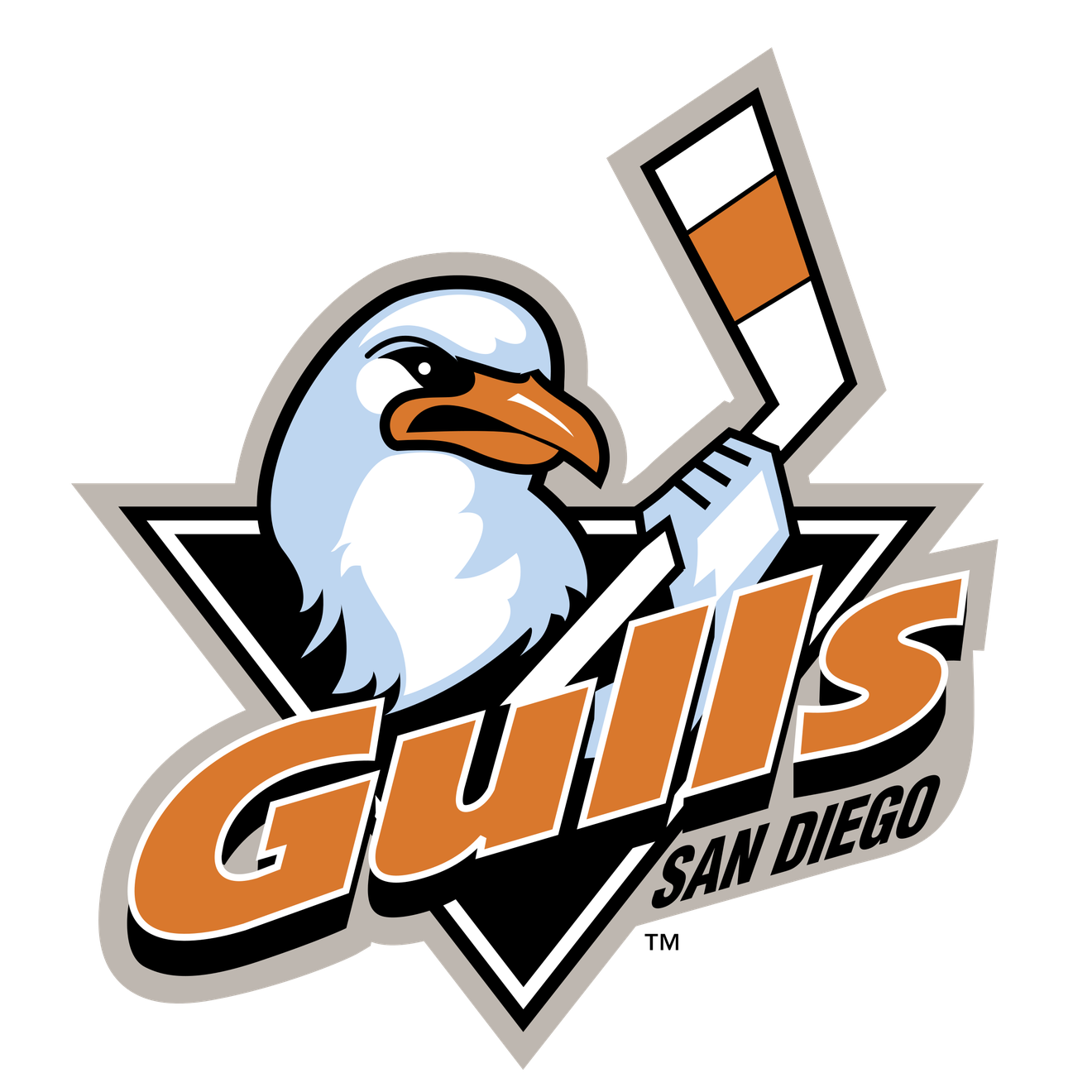 San Diego Gulls Png (lavender, white, black, chocolate, silver)