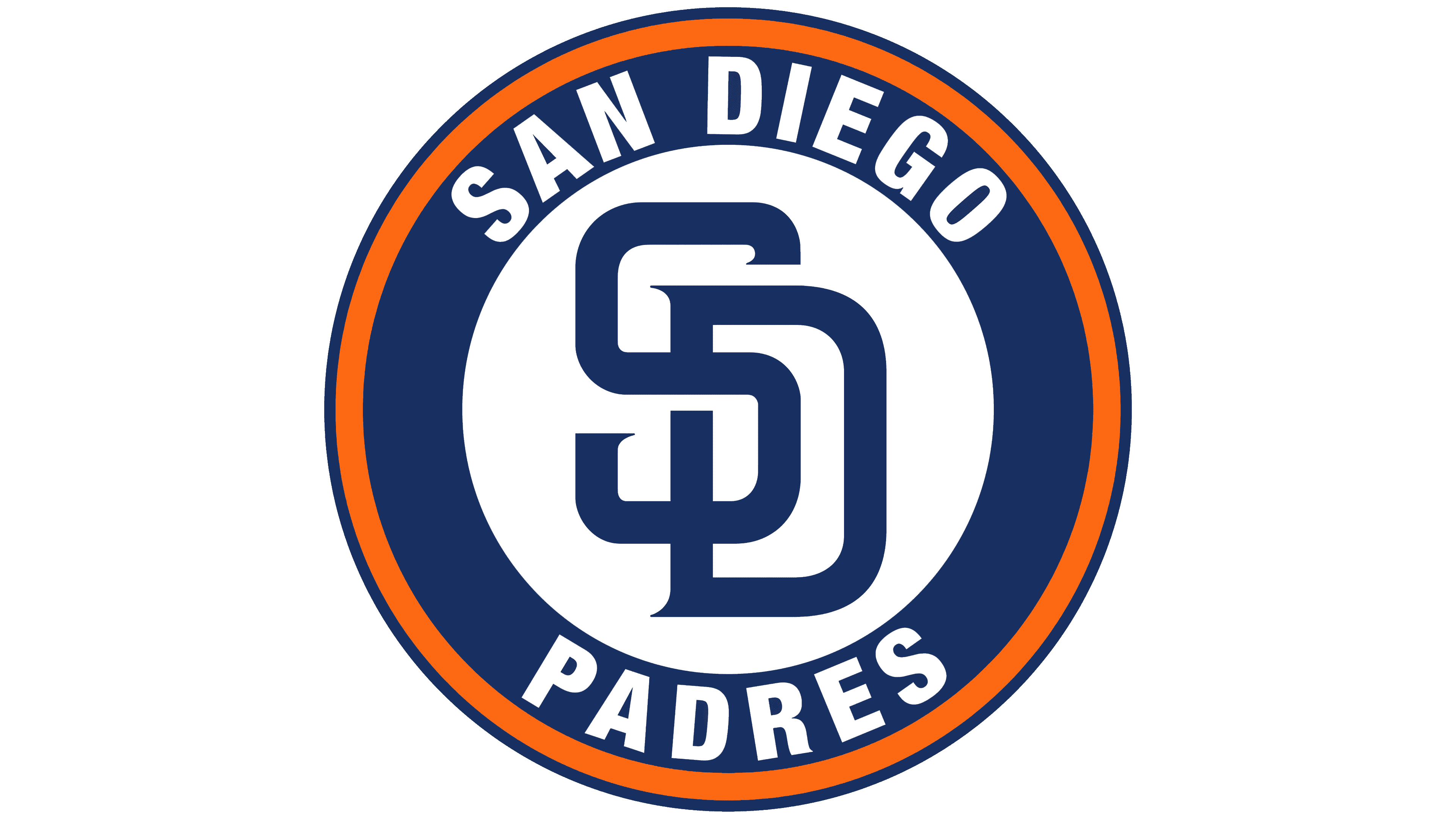 San Diego Padres Png File (navy, chocolate, white, gray)