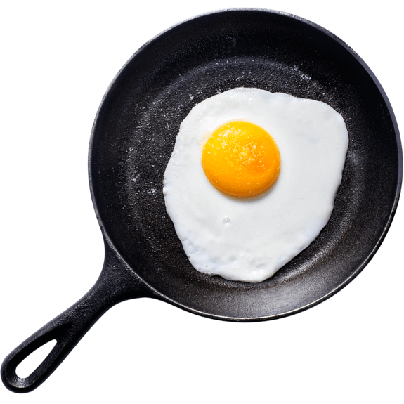 Pan Fried Egg Png Image (black, lavender)