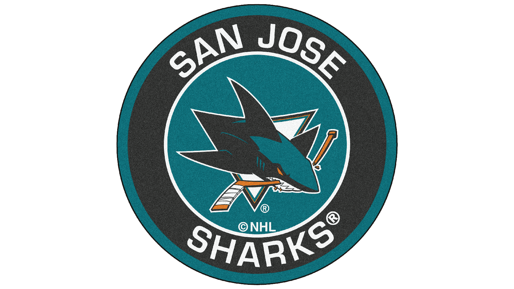 San Jose Sharks Png Pic (black, teal, gray)