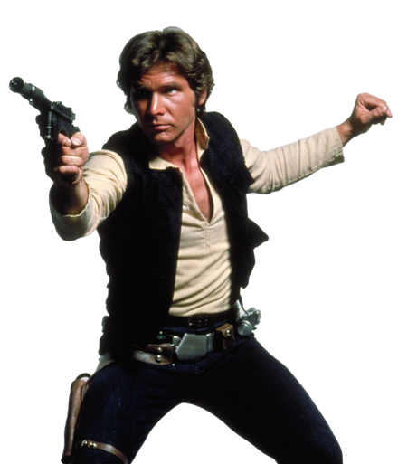 Han Solo Transparent Background (black)