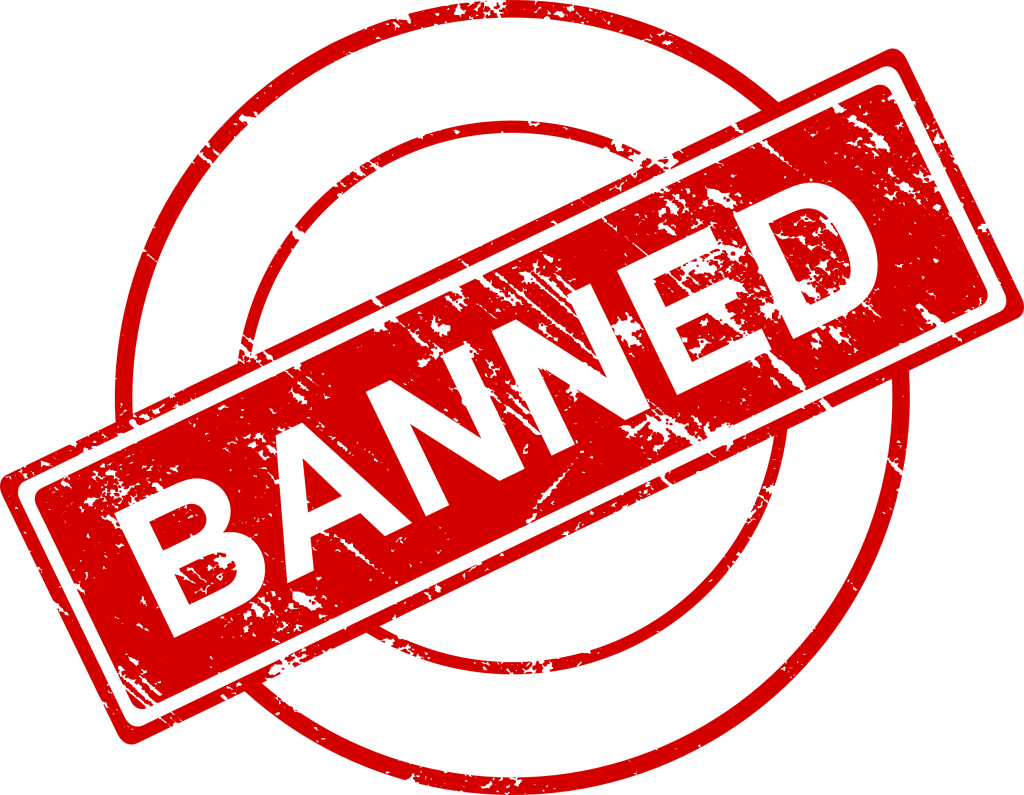 Ban Stamp Png Transparent Image (black, red)