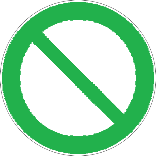 Ban Transparent Background (black, teal)