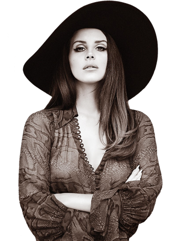 Lana Del Rey Png Clipart (black)