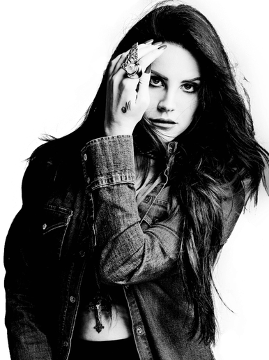 Lana Del Rey Png Transparent Image (black)