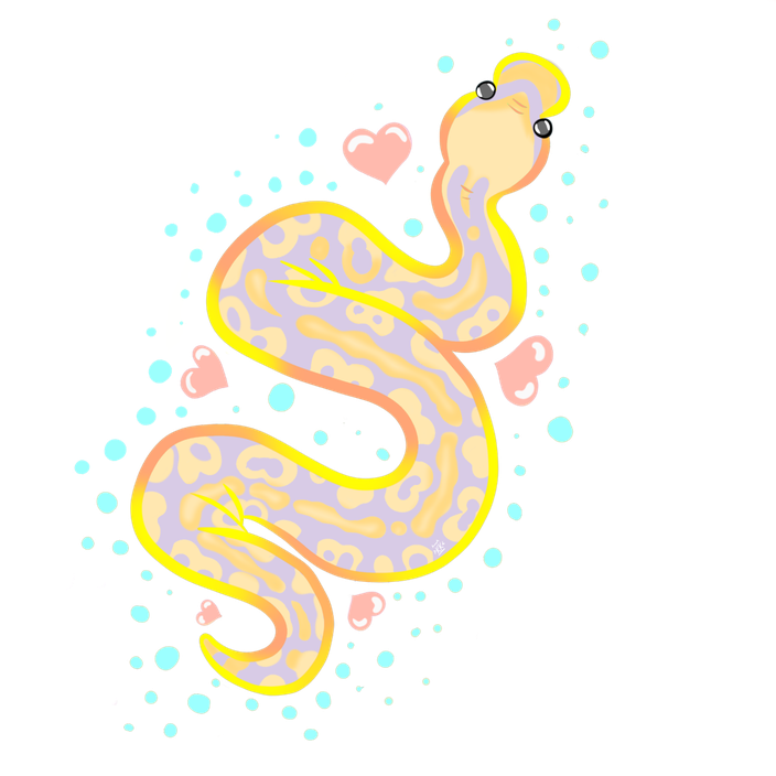 Banana Ball Python Png Picture (beige, lavender, black, pink)