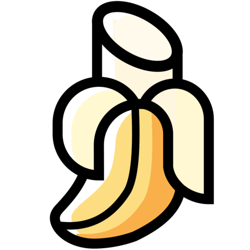 Banana Free Transparent Png Icon Download (pink, beige, salmon, black, white)