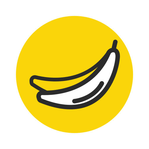 Banana Fruit Healthy Vegetable Yellow Free Nobackground Png Icon Download (gold, black, white)