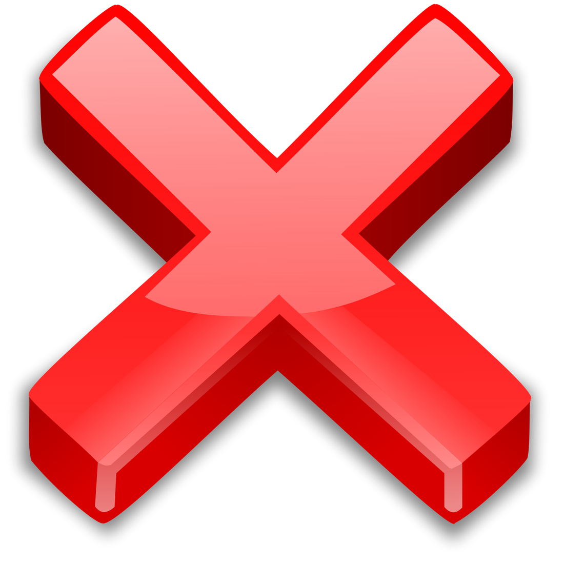 Cancel Button Png Transparent (black, red, salmon)