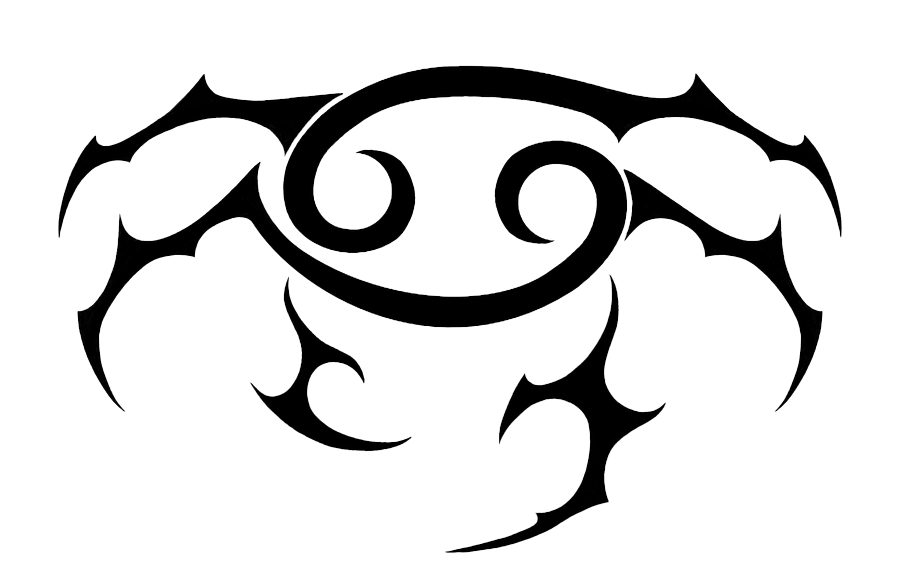 Cancer Zodiac Symbol Png Picture (white, black, lavender)