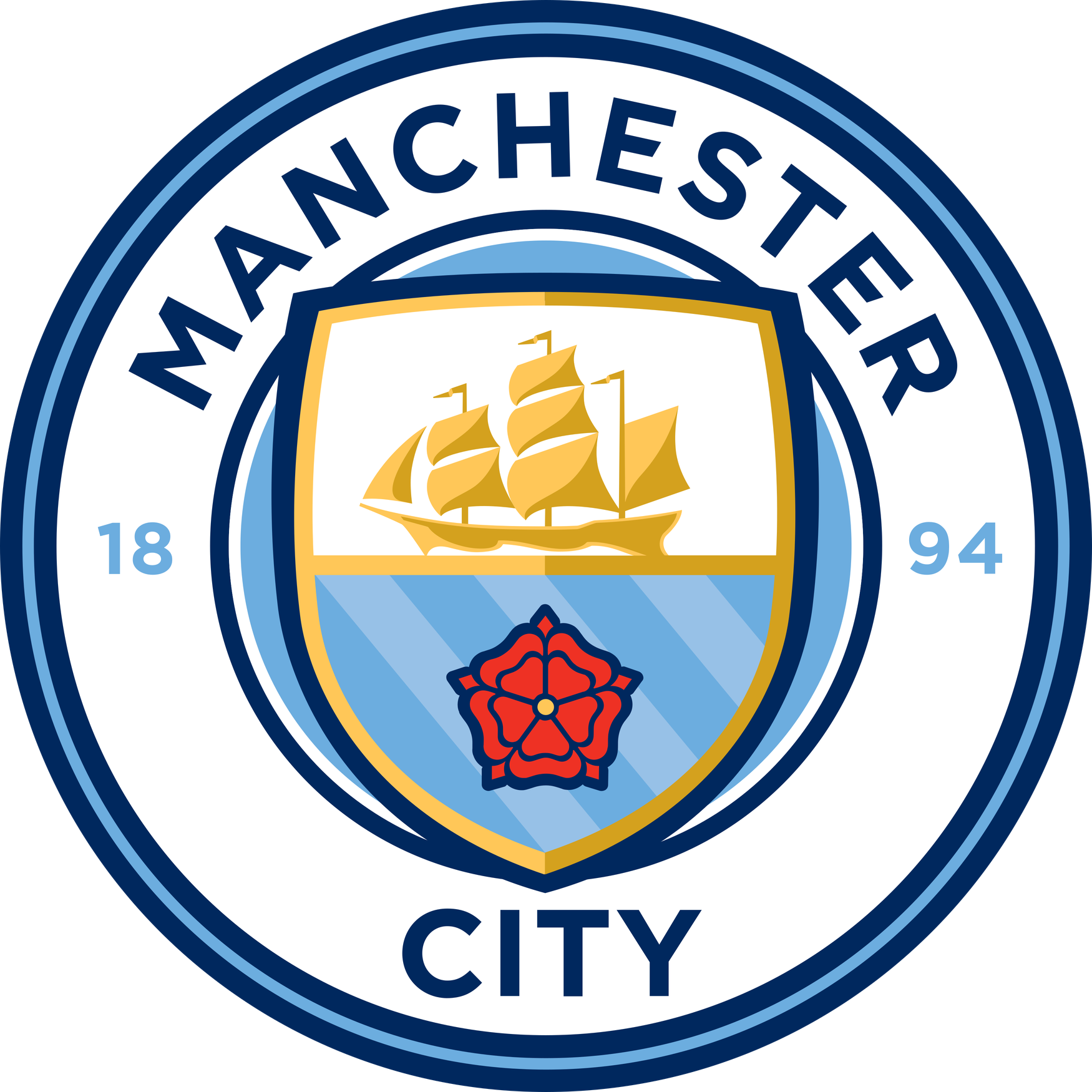 Manchester City F.C Png Photo (white, silver, navy, black)