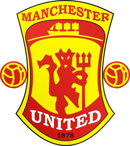 Manchester United Logo Png Pic 1 (red, white, yellow, black)