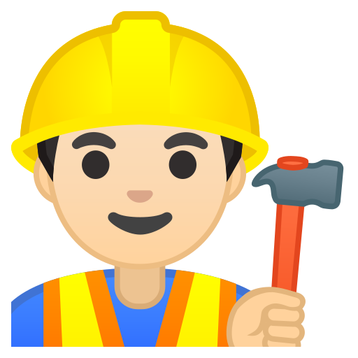 Manconstructionworkerlightskintone Free Transparent Png Icon Download (yellow, gold, black, pink)