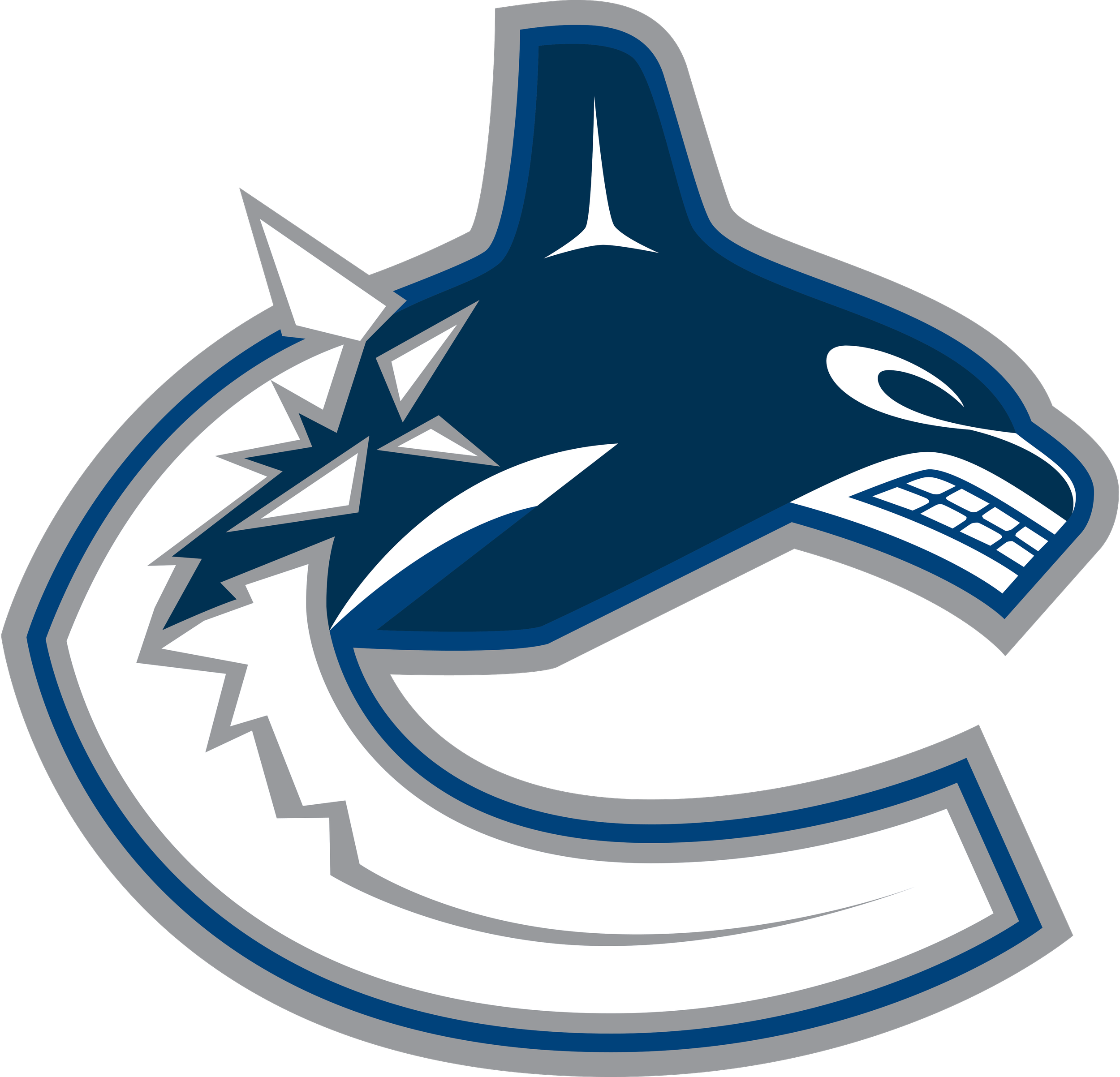 Vancouver Canucks Png Image (navy, black, silver, white)