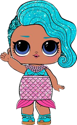 Fancy Lol Surprise Doll Png Clipart (black, salmon)