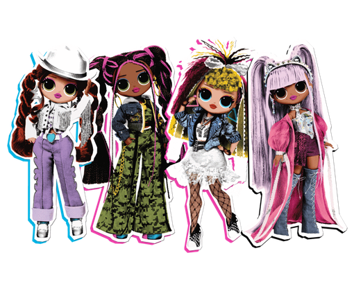 Fancy Lol Surprise Doll Transparent Png (silver, lavender, black, white, teal)