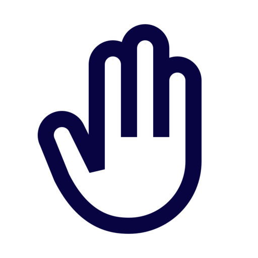 Hand 1 Free Transparent Png Icon Download (navy, black)