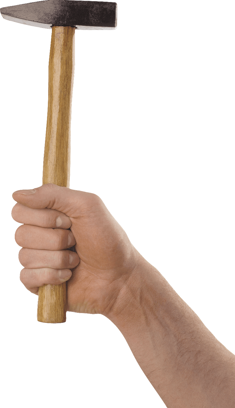 Hand Hammer Png Clipart (black, gray)