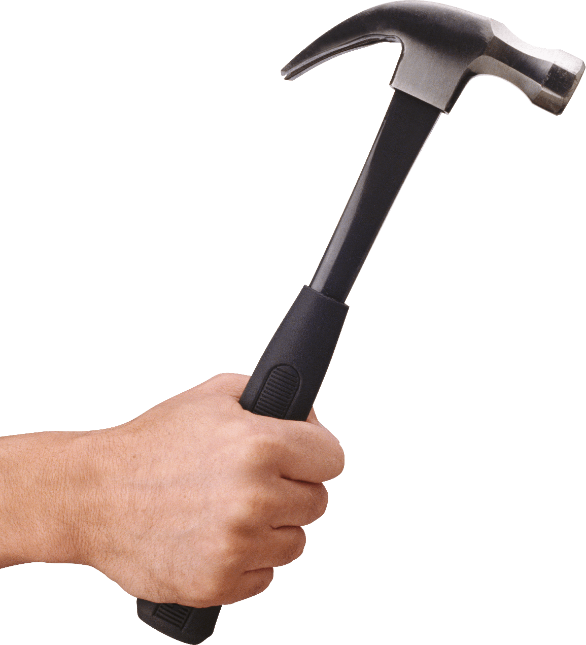 Hand Hammer Png Transparent Image (black, silver)