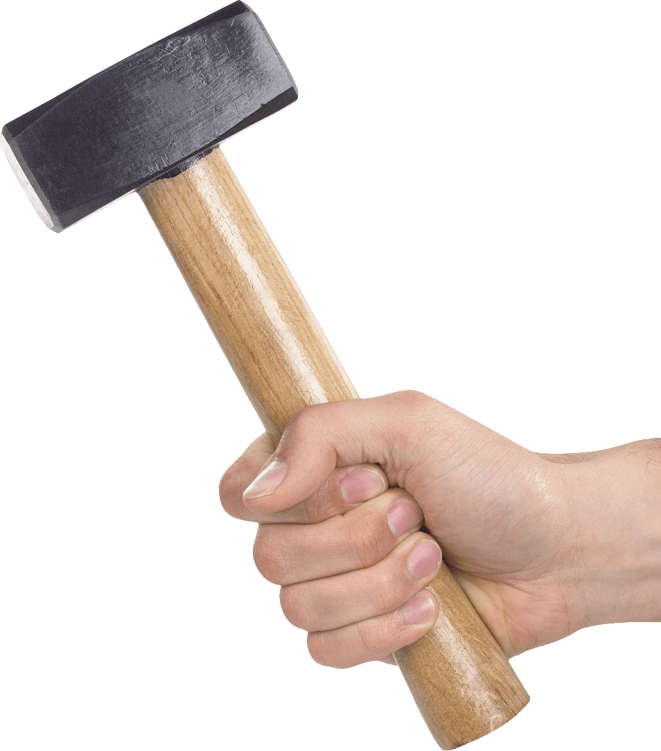 Hand Hammer Transparent Background (indigo, black)