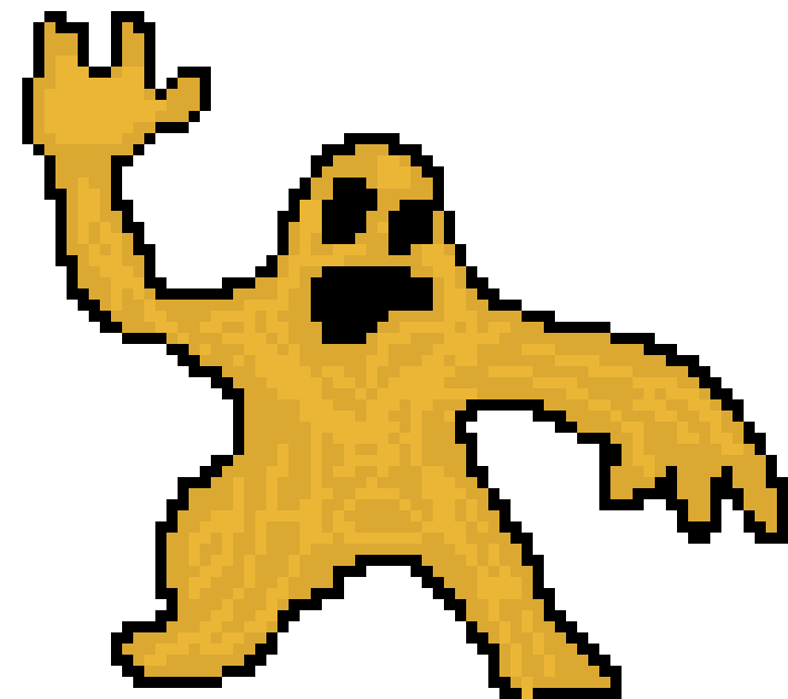 Sand Monster Png Photo (black, orange)