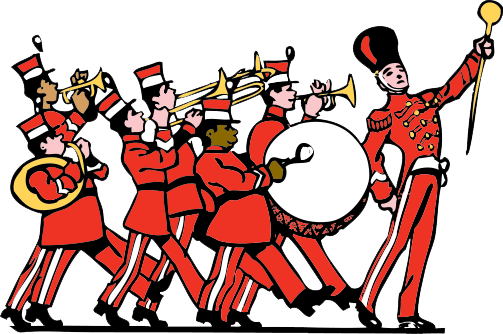 Band Transparent Png (white, red, black, chocolate)