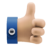 Hand Like Thumbs Up Icon Free Nobackground Png Icon Download (teal, silver, salmon, black)