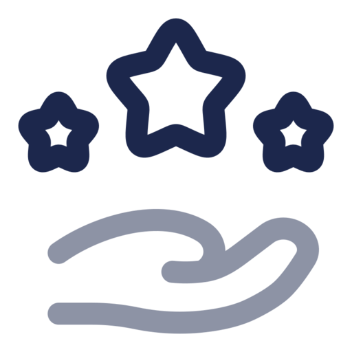 Hand Stars Free Transparent Png Icon Download (navy, black)