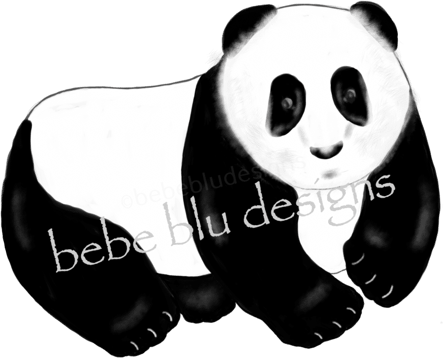 Panda Bear Png Free Download (white, black)