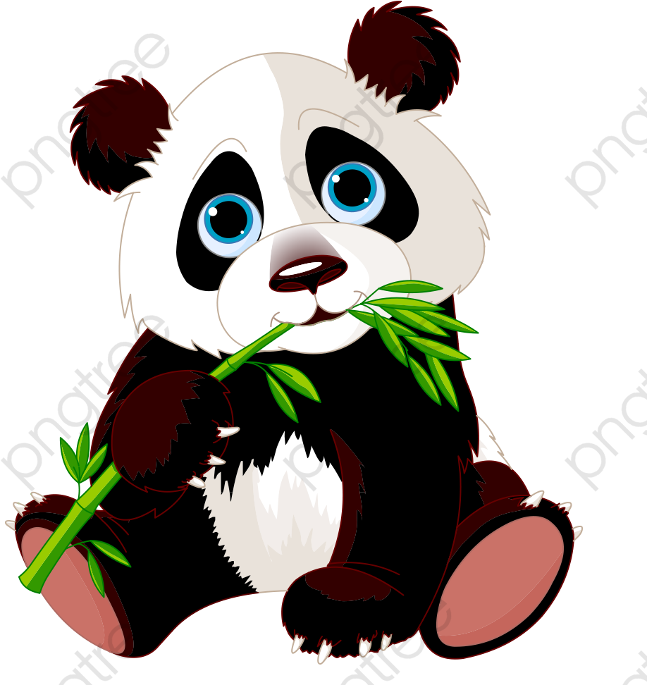 Panda Bear Png Hd (white, black, beige, salmon)