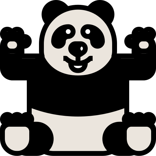 Panda Bear Png Isolated Hd (beige, silver, black)