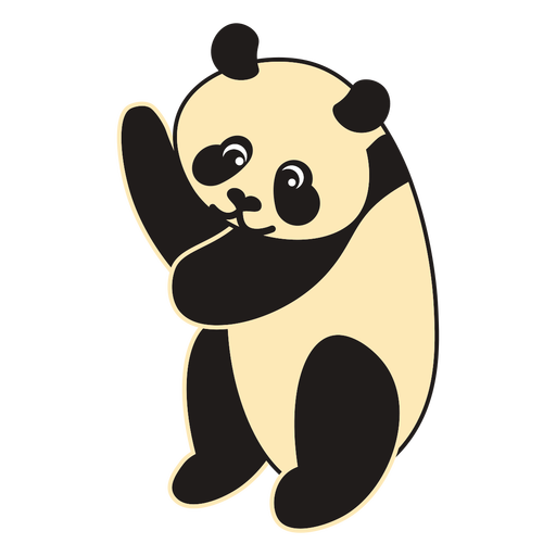 Panda Bear Png Photo (beige, black)