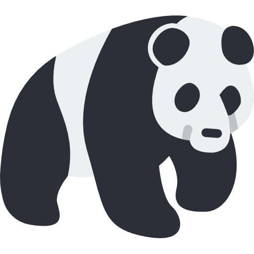 Panda Bear Png Picture (white, lavender, black)