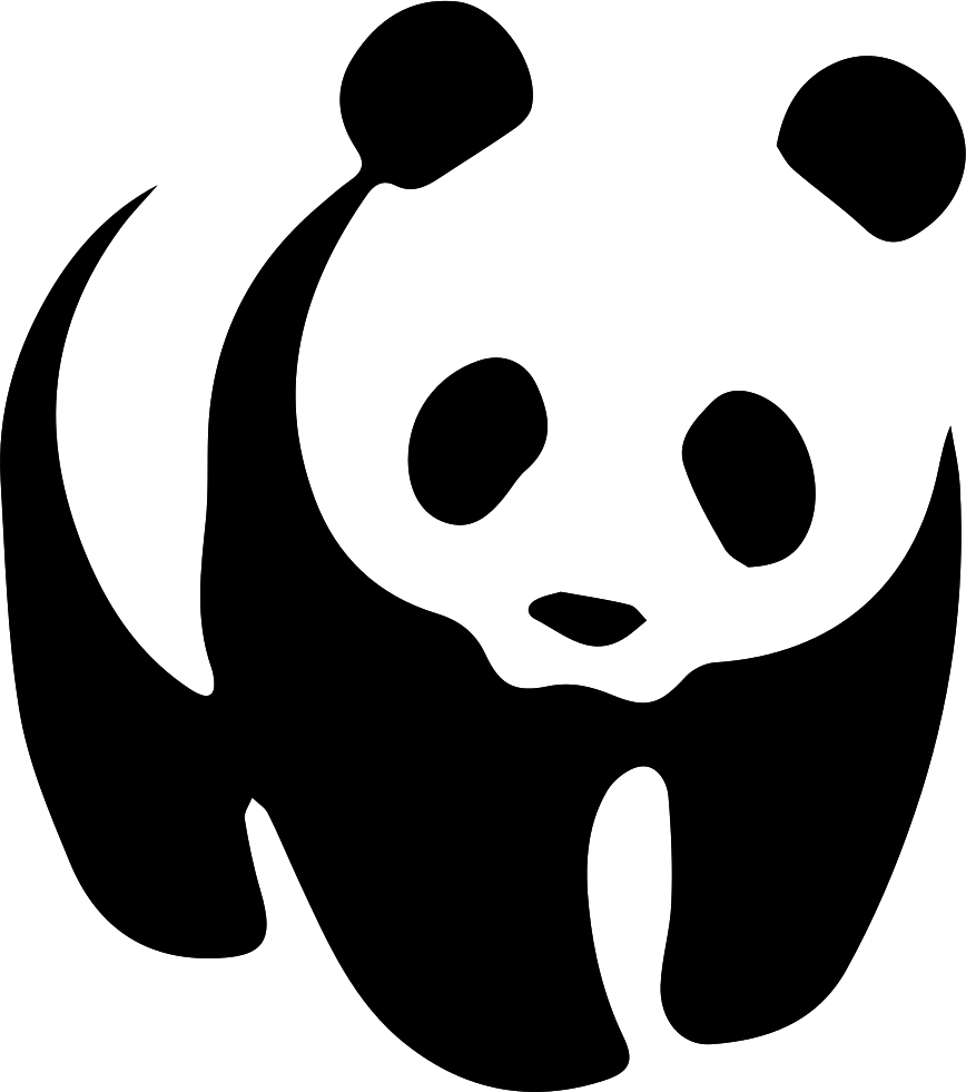 Panda Png Image (white, black)