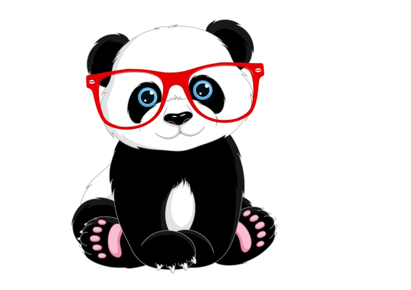 Panda Png Photo (white, black)