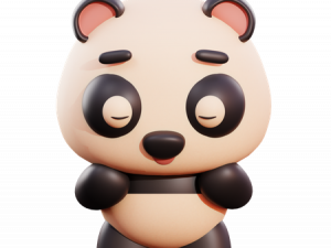 Panda Png Pic 300X225 (beige, black)