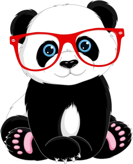 Panda Png Pic (white, black)