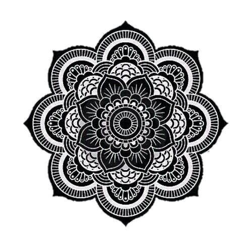 Mandala Png Background Image (indigo, black)