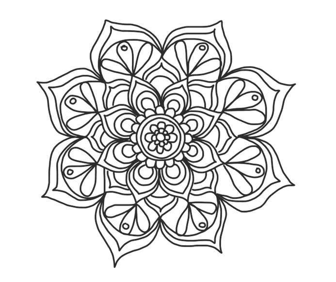 Mandala Png Hd (gray, black)