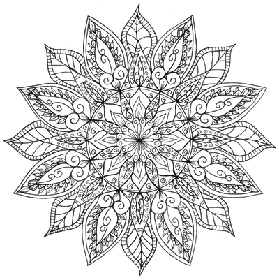 Mandala Png Pic (gray, black)