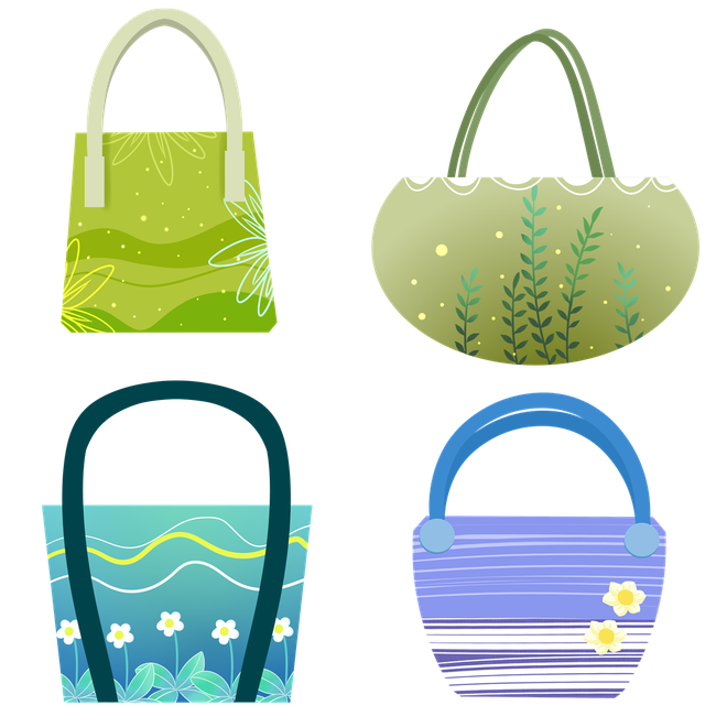 Handbag Png Photos (navy, teal, black, gold, silver)