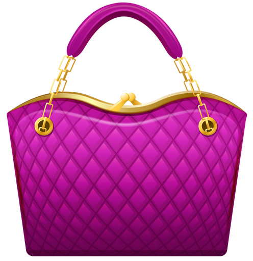 Handbag Png Pic (indigo, black, purple)