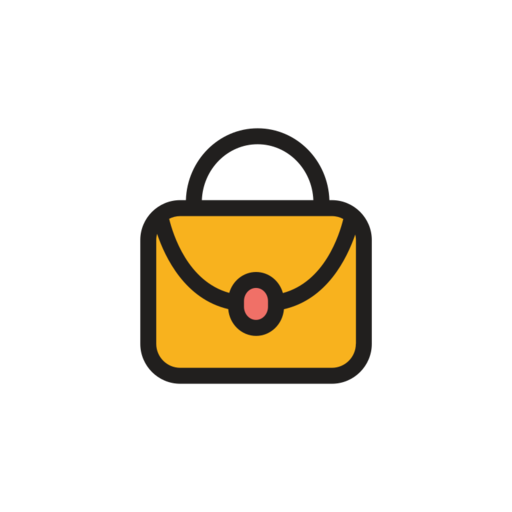 Handbag Free Png Icon Download (orange, black)