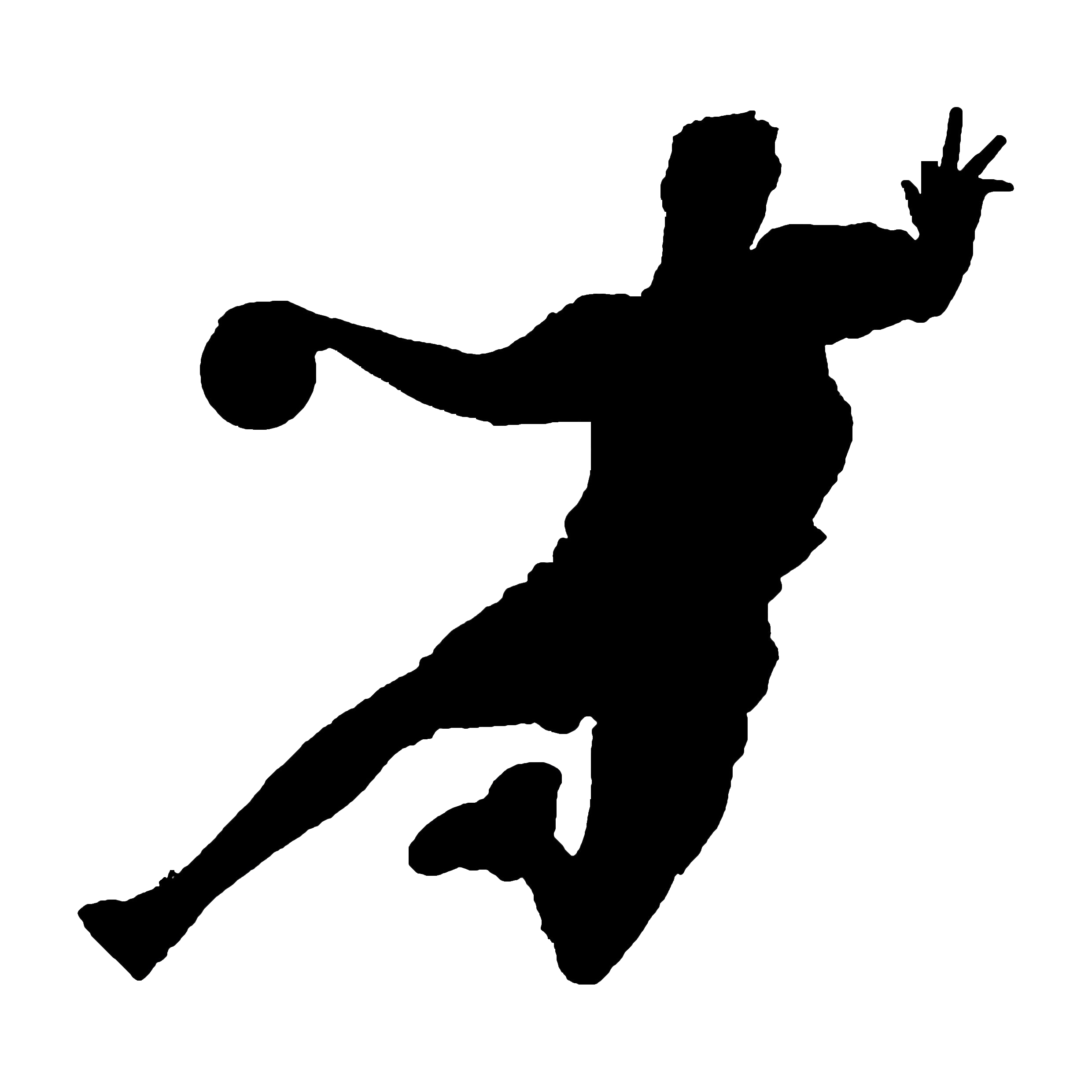 Handball Png Pic (black)