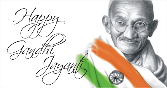 Gandhi Jayanti Png Transparent Image (white)