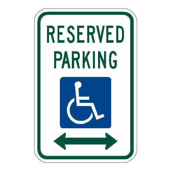 Handicapped Reserved Parking Png Image (teal, lavender, white)