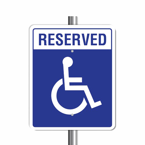 Handicapped Reserved Parking Png (indigo, lavender, white, silver)