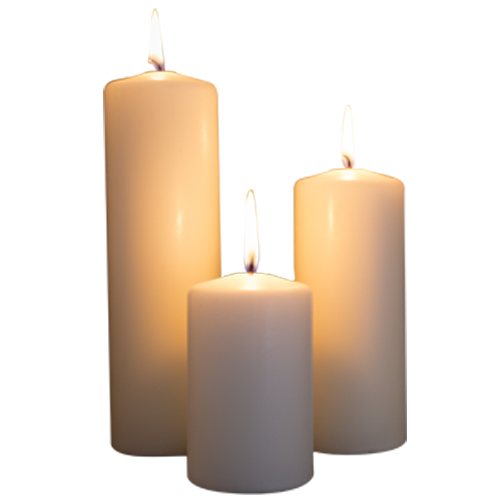 Candle Light Png Pic (white, pink, salmon)